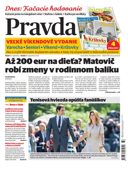 E-magazín Denník Pravda 16. 9. 2022 - OUR MEDIA SR a. s.