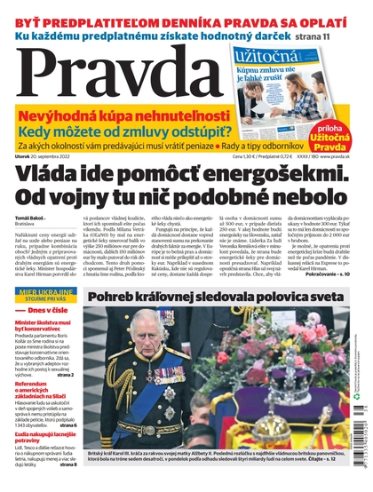 E-magazín Denník Pravda 20. 9. 2022 - OUR MEDIA SR a. s.
