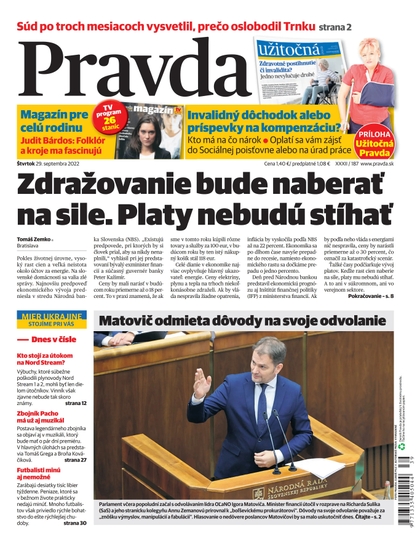 E-magazín Denník Pravda 29. 09. 2022 - OUR MEDIA SR a. s.