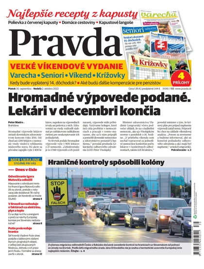 E-magazín Denník Pravda 30. 9. 2022 - OUR MEDIA SR a. s.