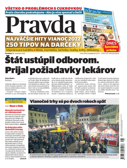 E-magazín Denník Pravda 28. 11. 2022 - OUR MEDIA SR a. s.