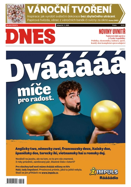 E-magazín MF DNES - 30.11.2022 - MAFRA, a.s.