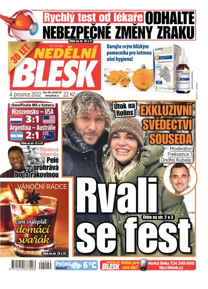 E-magazín Nedělní Blesk - 4.12.2022 - CZECH NEWS CENTER a. s.