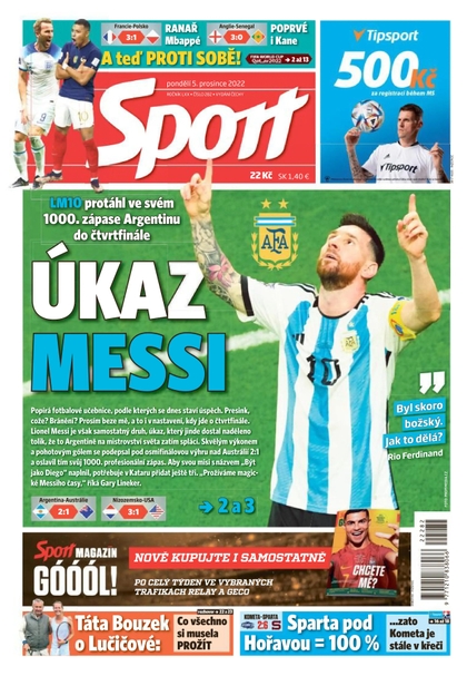 E-magazín Sport - 5.12.2022 - CZECH NEWS CENTER a. s.