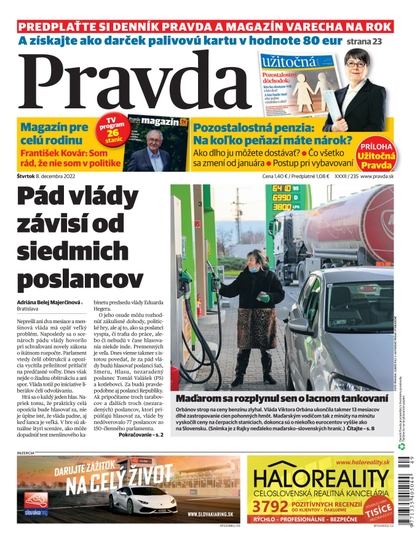 E-magazín Denník Pravda 08. 12. 2022 - OUR MEDIA SR a. s.