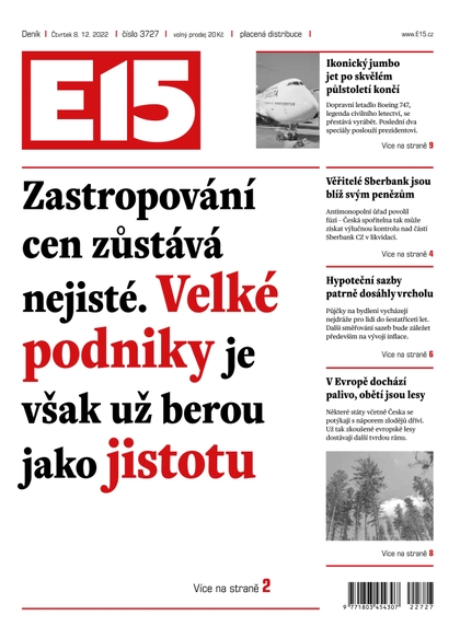 E-magazín E15 - 8.12.2022 - CZECH NEWS CENTER a. s.