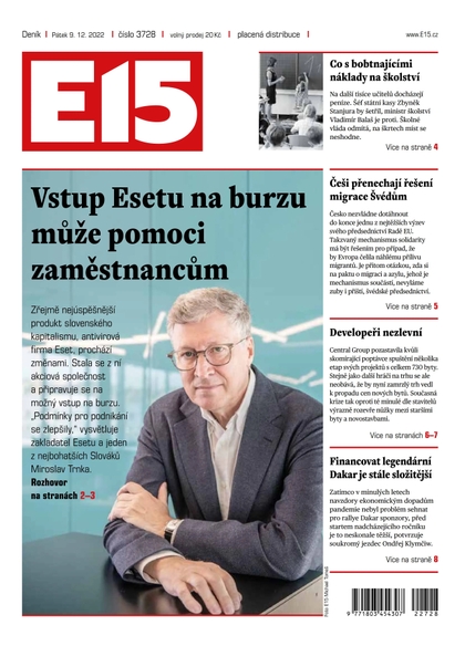 E-magazín E15 - 9.12.2022 - CZECH NEWS CENTER a. s.
