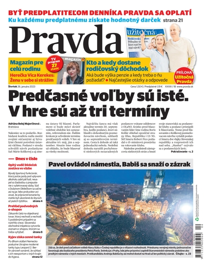 E-magazín Denník Pravda 26. 1. 2023 - OUR MEDIA SR a. s.