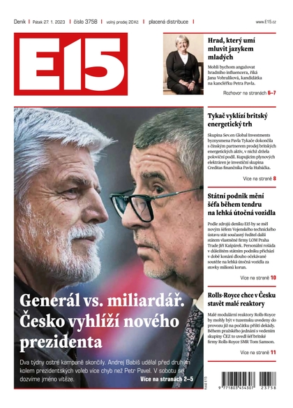 E-magazín E15 - 27.1.2023 - CZECH NEWS CENTER a. s.