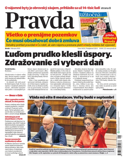 E-magazín Denník Pravda 1. 2. 2023 - OUR MEDIA SR a. s.