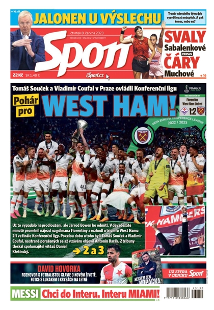 E-magazín Sport - 8.6.2023 - CZECH NEWS CENTER a. s.