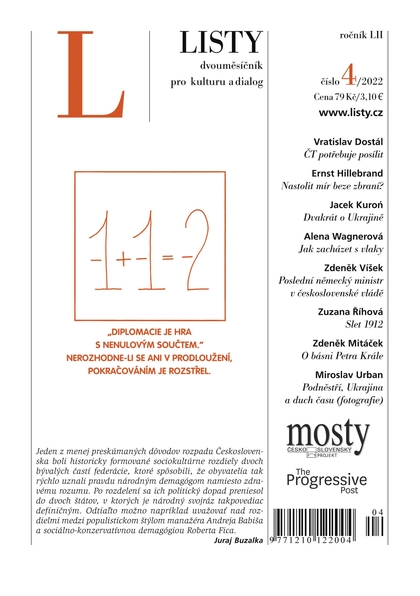 E-magazín Listy 4/2022 - Listy, dvouměsíčník pro kulturu a dialog