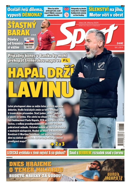E-magazín Sport - 26.3.2024 - CZECH NEWS CENTER a. s.