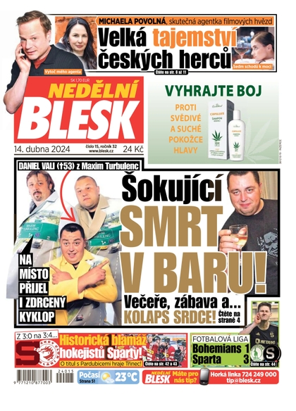 E-magazín Nedělní Blesk - 14.4.2024 - CZECH NEWS CENTER a. s.