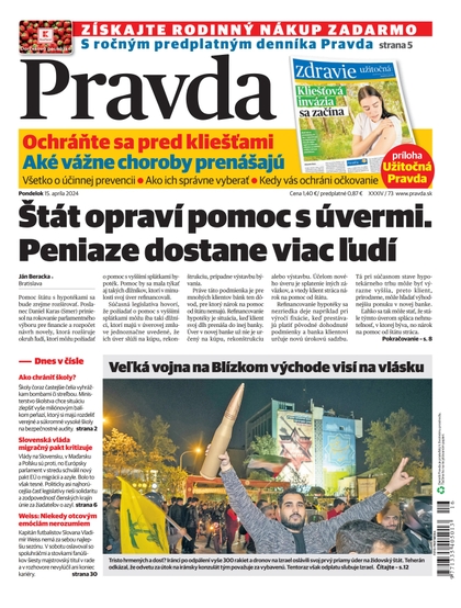 E-magazín Denník Pravda 15. 4. 2024 - OUR MEDIA SR a. s.