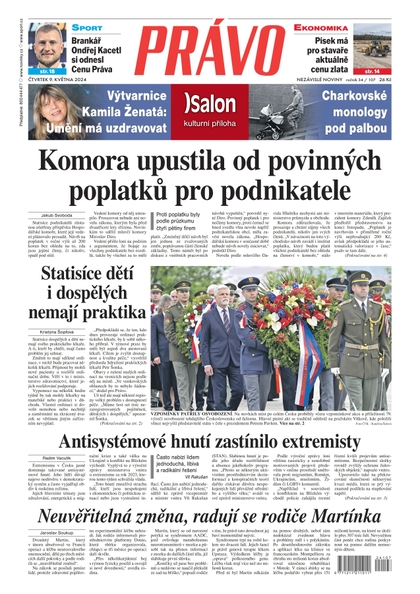 E-magazín Deník Právo - 9.5.2024 - Borgis, a.s.