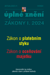 E-kniha Aktualizace I/1 / 2024 - Zákon o platebním styku - Sbírka zákonů