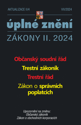 E-kniha Aktualizace II/4 /2024 - Občanský soudní řád - Sbírka zákonů