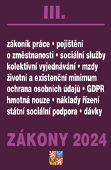 E-kniha Zákony III / 2024 - Zákoník práce, Pojištění, Sociální služby - Sbírka zákonů