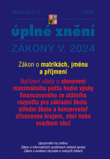 E-kniha Aktualizace V/2 / 2024 - Zákon o matrikách, jménu a příjmení - Sbírka zákonů