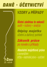 E-kniha DÚVaP č. 1-2 / 2024 - Účetní a daňové odpisy majetku - JUDr. Ladislav Jouza, Ing. Dalimila Mirčevská, Ing. Vladimír Hruška
