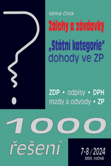 E-kniha 1000 řešení č. 7-8 / 2024 - Zálohy a závdavky - kolektiv autorů