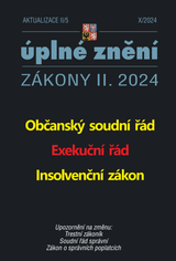 E-kniha Aktualizace II/5 - Občanský soudní řád, Exekuční řád, Insolvenční zákon - kolektiv autorů