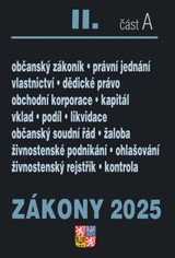 E-kniha Zákony II. A / 2025 - Občanský zákoník - Sbírka zákonů