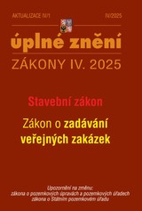 E-kniha Aktualizace IV/1 / 2025 - Stavební zákon - Sbírka zákonů