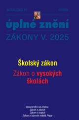 E-kniha Aktualizace V/1 - Školský zákon, Zákon o vysokých školách - Sbírka zákonů