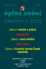 E-kniha Aktualizace I/3 / 2025 - o daních z příjmů, daňový řád - Sbírka zákonů