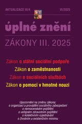 E-kniha Aktualizace III/4 / 2025 - Zákon o státní sociální podpoře - Sbírka zákonů