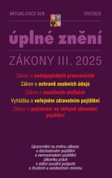 E-kniha Aktualizace III/6 / 2025 - o pedagogických pracovnících - Sbírka zákonů