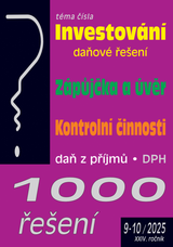 E-kniha 1000 řešení č. 9-10 / 2025 - Investování – daňové řešení - kolektiv autorů