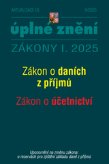 E-kniha Aktualizace I/5 / 2025 - Zákon o daních z příjmů, Zákon o účetnictví - Sbírka zákonů