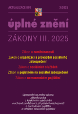 E-kniha Aktualizace III/7 / 2025 - Zákon o zaměstnanosti, Zákon o sociálních službách - Sbírka zákonů