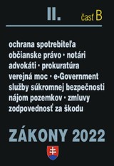 E-kniha Zákony 2022 II/B - Občianske právo, Notári, Advokáti, Prokurátori - Poradca s.r.o.