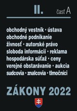 E-kniha Zákony 2022 II/A - Obchodné právo a živnostenský zákon - Poradca s.r.o.
