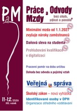 E-kniha PaM č. 11-12 / 2026 - Minimální mzda od 1. ledna 2027 zvyšuje nároky zaměstnanců - JUDr. Jana Drexlerová, JUDr. Ladislav Jouza, Mgr. Olga Bičáková, Richard W. Fetter, JUDr. Eva Dandová