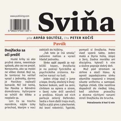 Audiokniha Sviňa - Peter Kočiš, Arpád Soltész