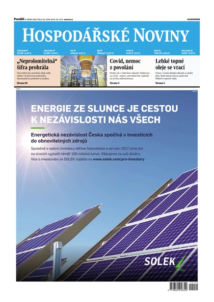 E-magazín HN 152 - 08.08.2022  - Economia, a.s.