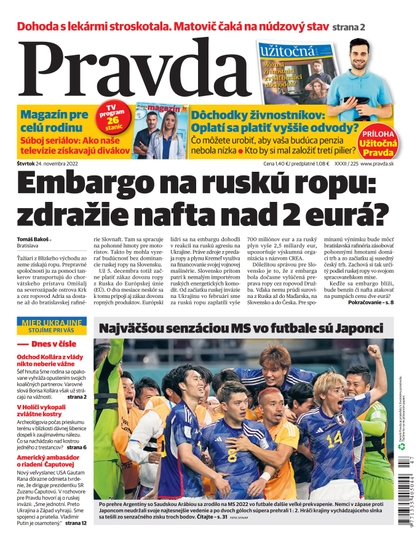 E-magazín Denník Pravda 24. 11. 2022 - OUR MEDIA SR a. s.