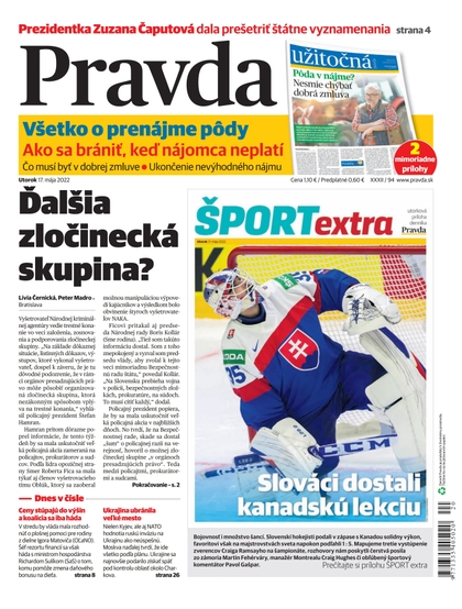 E-magazín Denník Pravda 17. 5. 2022 - OUR MEDIA SR a. s.