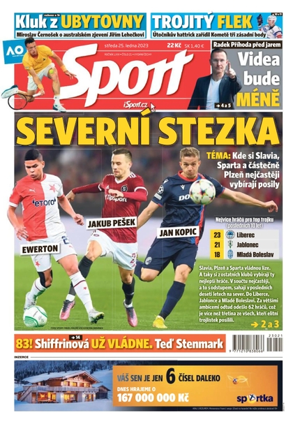 E-magazín Sport - 25.1.2023 - CZECH NEWS CENTER a. s.