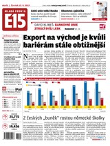 E-magazín E15 12.9.2013 - Czech Media Invest