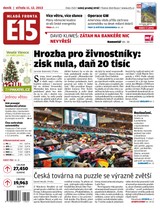 E-magazín E15 11.12.2013 - Czech Media Invest