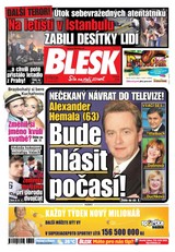 E-magazín Blesk - 29.6.2016 - CZECH NEWS CENTER a. s.