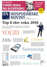 E-magazín Hospodárske noviny 30.12.2016 - MAFRA Slovakia, a.s.
