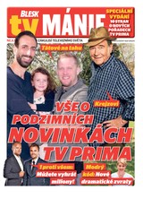 E-magazín Blesk Tv manie - 1.9.2018 - CZECH NEWS CENTER a. s.