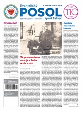 E-magazín Evanjelický POSOL spod Tatier 4-2020 - TRANOSCIUS a.s.